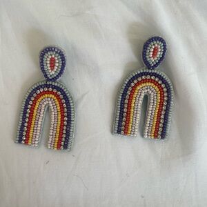 Tiny Tassel Rainbow Earrings